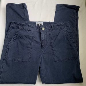 Lou & Grey Straight Leg Cargo Pants Blue Size 8